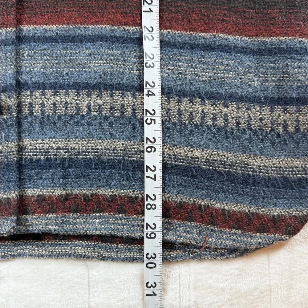 Style New York Vintage Southwestern Wool Blend Striped Jacket Womens 14 Large US - Picture 10 of 13